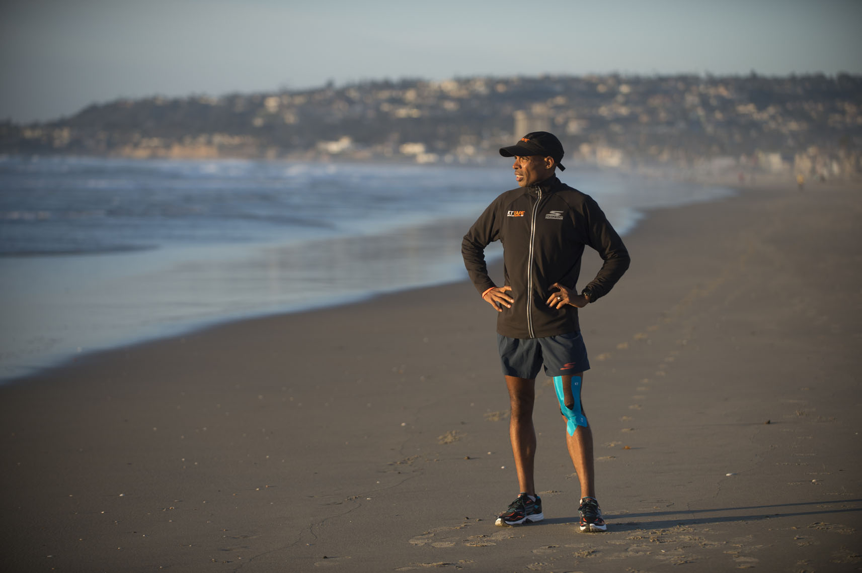 KT Tape, Meb Keflezighi in San Diego, CA