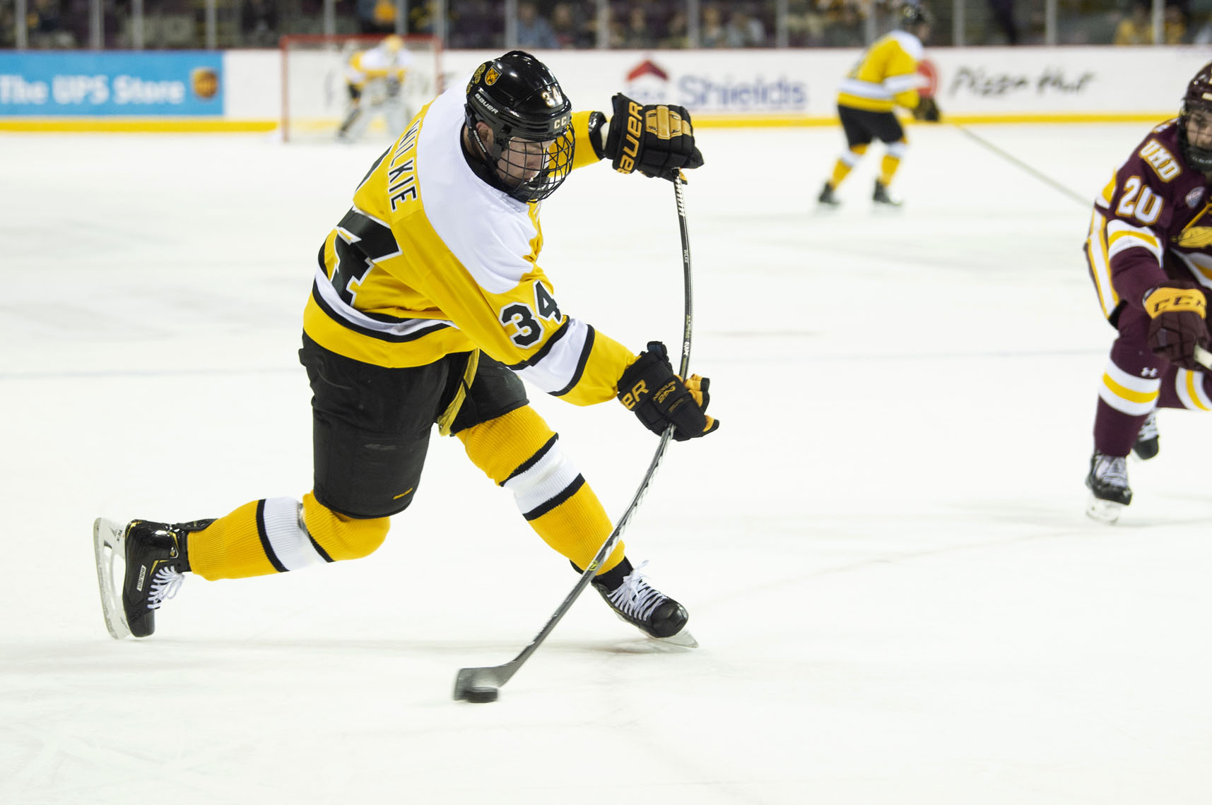 Chris Wilkie, Colorado College Hockey, Slap shot